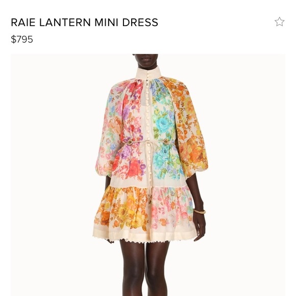 Zimmerman Raie lantern Mini Dress - Picture 2 of 12